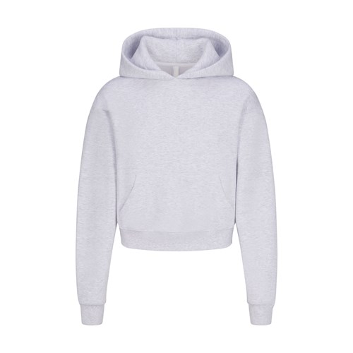 SKIMS Bavlněné Fleece Pullover Hoodie Světle Šedé | 8043596-AU