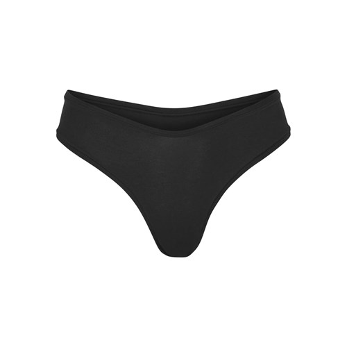 SKIMS Bavlněné Jersey Dipped Tanga Soot | 7481065-AH
