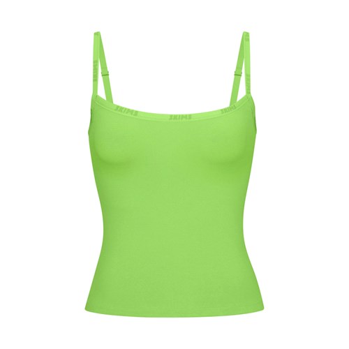 SKIMS Bavlněné Logo Tank Zelene | 0425617-WF