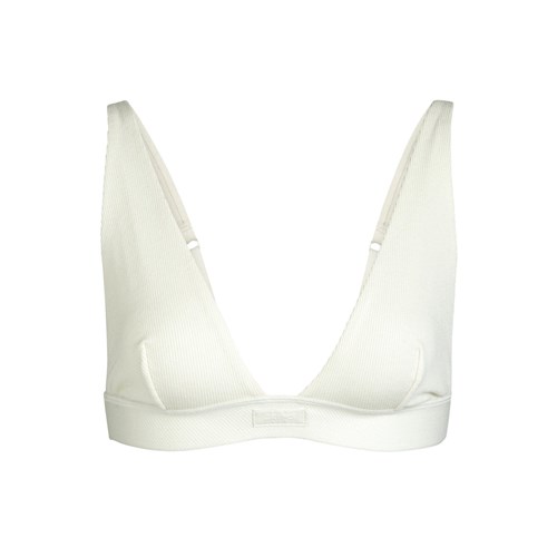 SKIMS Bavlněné Plunge Bralette Bone | 4576081-EH