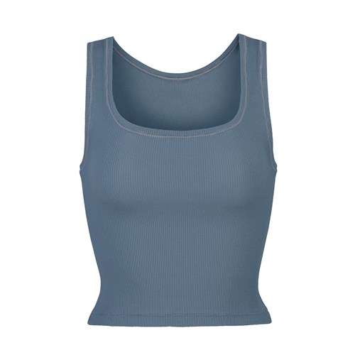 SKIMS Bavlněné Rib Tank Kyanite | 1763580-RZ