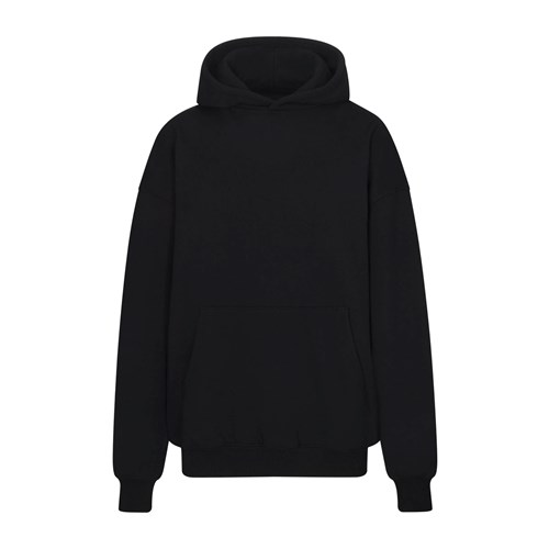 SKIMS Boyfriend Fleece Hoodie Onyx | 5904618-XS