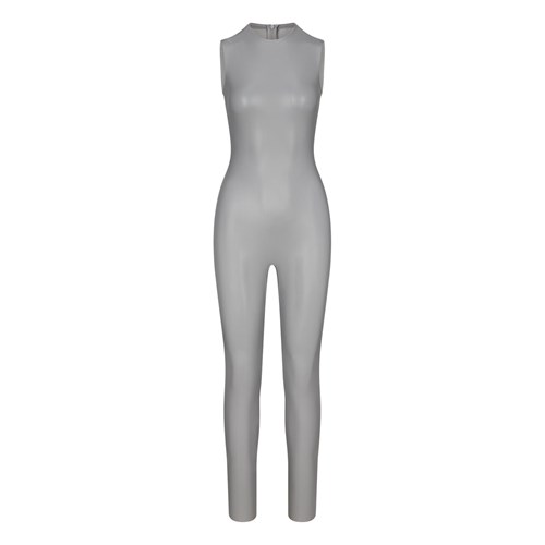 SKIMS Faux Læder Catsuit Carbon | 6149275-YB