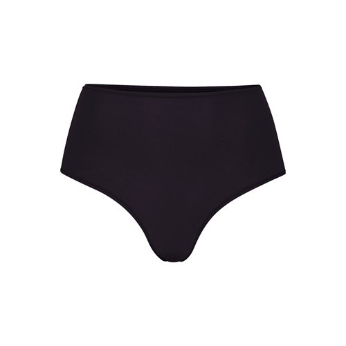 SKIMS Fits Everybody High-waisted Tanga Onyx | 9287045-XG