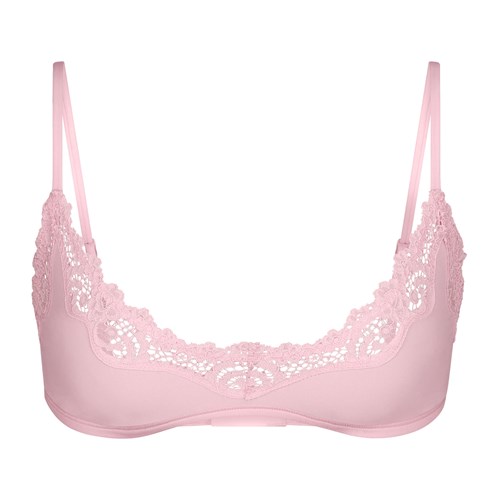 SKIMS Fits Everybody Krajkové Scoop Bralette Cherry Blossom | 9460732-YM