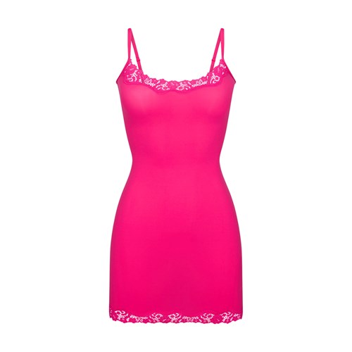 SKIMS Fits Everybody Krajkové Slip Šaty Růžové | 4378910-OE