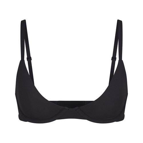 SKIMS Fits Everybody Plunge Bra Onyx | 4325716-FW