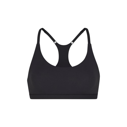 SKIMS Fits Everybody Racerback Bralette Onyx | 8241935-XO