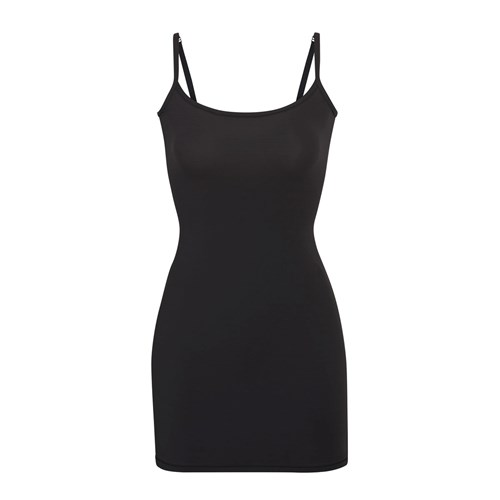 SKIMS Fits Everybody Slip Šaty Onyx | 8265407-HM