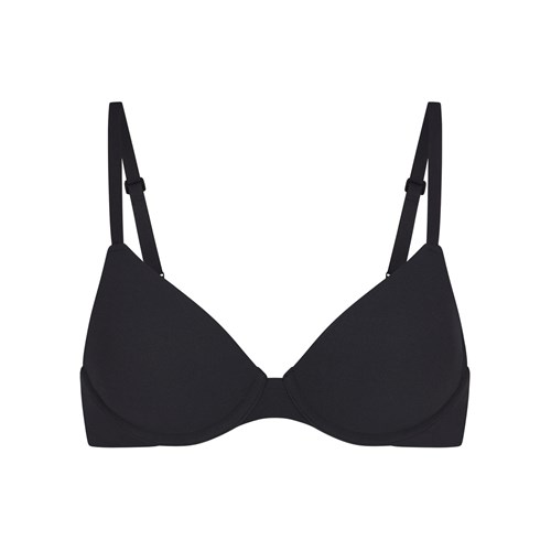 SKIMS Fits Everybody T-shirt Bra Onyx | 6205134-SU