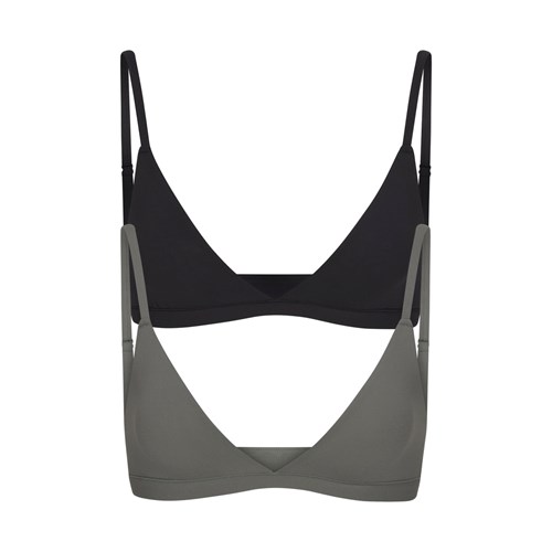 SKIMS Fits Everybody Triangle Bralette Pack Juniper Multi | 5026193-QD