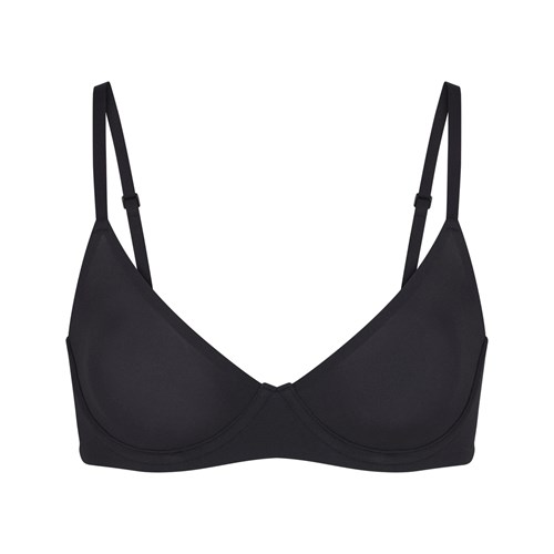 SKIMS Fits Everybody Unlined Demi Bra Onyx | 8407621-BY