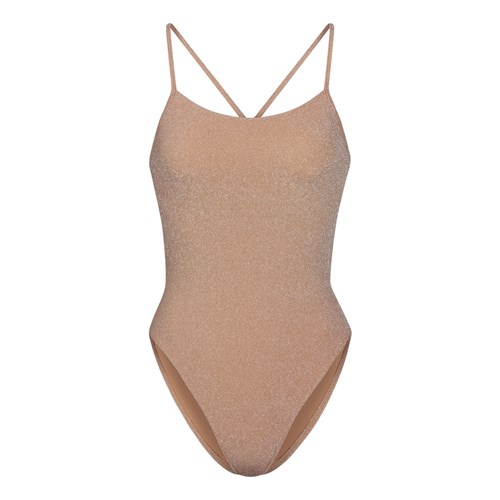 SKIMS Glitter Swim One Piece Sienna | 5903814-YJ