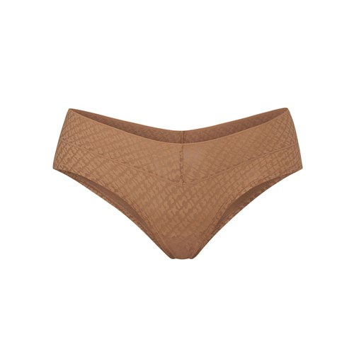 SKIMS Logo Mesh Hipster Sienna | 4902716-WK