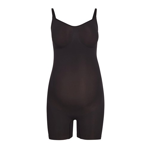 SKIMS Maternity Sculpting Bodysuit Mid Thigh Onyx | 8531069-KI