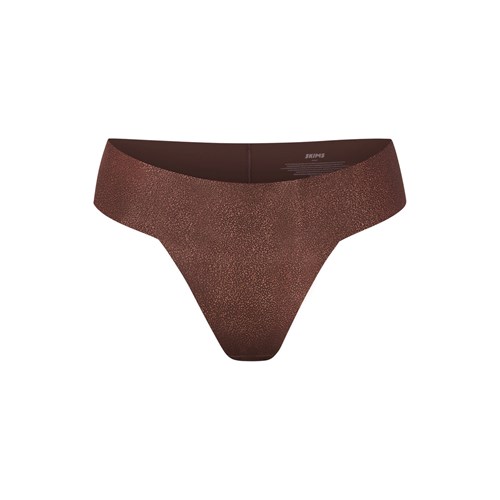SKIMS Naked Shine Dipped Tanga Cocoa | 4608925-EJ