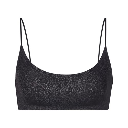 SKIMS Naked Shine Scoop Bralette Onyx | 9047156-BY