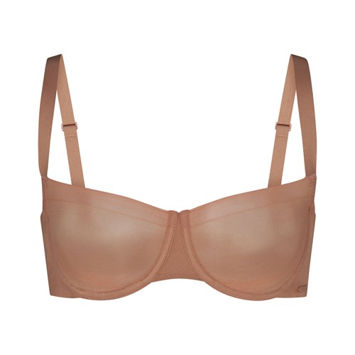 SKIMS No Show Molded Unlined Balconette Bra Sienna | 8756019-UQ