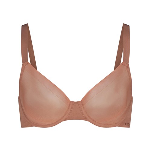 SKIMS No Show Molded Unlined Demi Bra Sienna | 0296514-OU