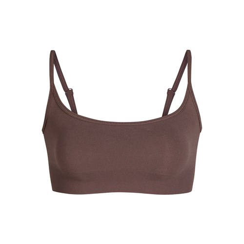 SKIMS Sculpting Scoop Neck Bralette Cocoa | 0486751-PN