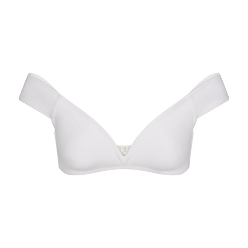 SKIMS Shaping Swim Off The Shoulder Bikiny Top Marble | 7948506-NT