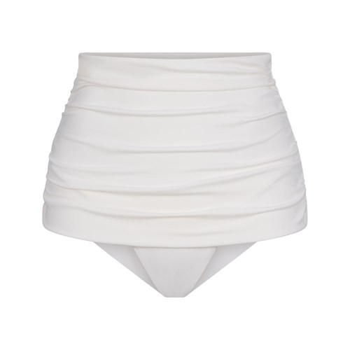 SKIMS Shaping Swim Ruched High-waisted Bottom Marble | 1054896-EQ