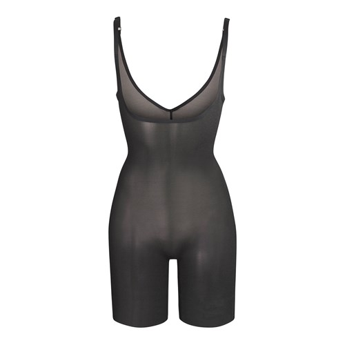 SKIMS Sheer Sculpt Open Bust Bodysuit Onyx | 6145907-IO