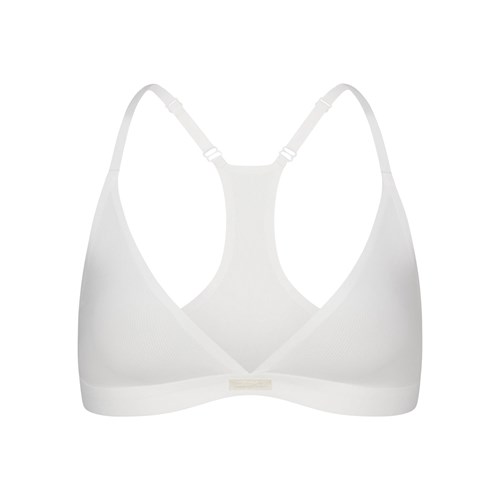 SKIMS Smooth Rib Racerback Triangle Bralette Marble | 8672391-ZN
