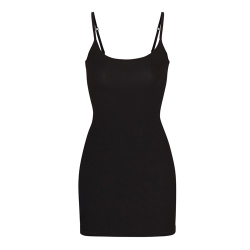 SKIMS Soft Lounge Slip Šaty Onyx | 7129345-LC
