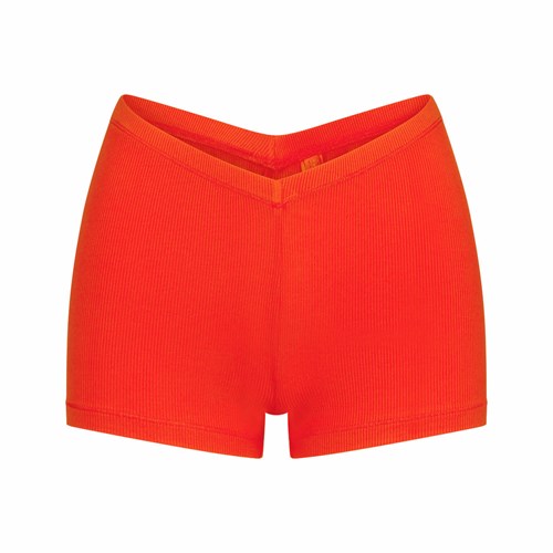 SKIMS Soft Lounge V-waist Krátké Fire | 3985271-LM