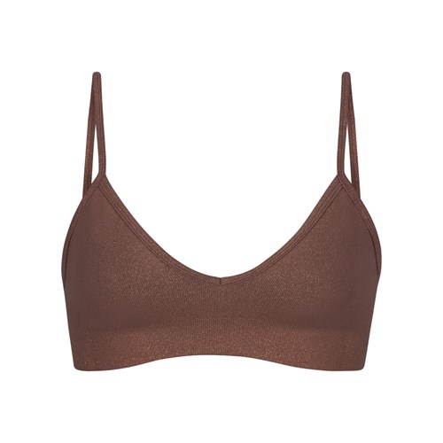 SKIMS Soft Smoothing Shine Bralette Cocoa | 6125047-QI