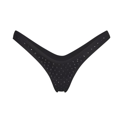 SKIMS Sparkle Jersey Mini Tanga Onyx | 4921786-NI