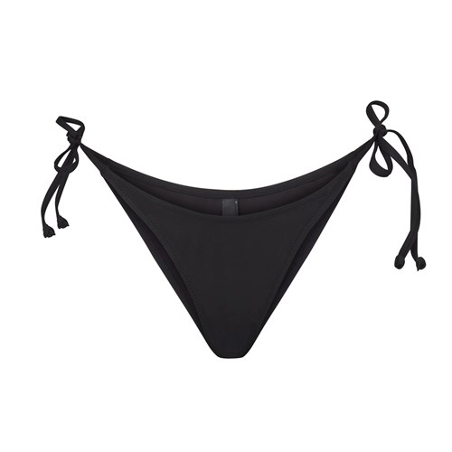 SKIMS Swim Dipped Tie Bottoms Onyx | 6104359-TA