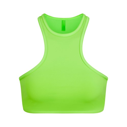 SKIMS Swim High Neck Racer Top Zelene | 0784351-VY