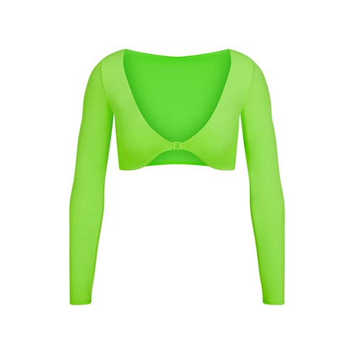 SKIMS Swim Long Sleeve Shrug Zelene | 5986730-XH