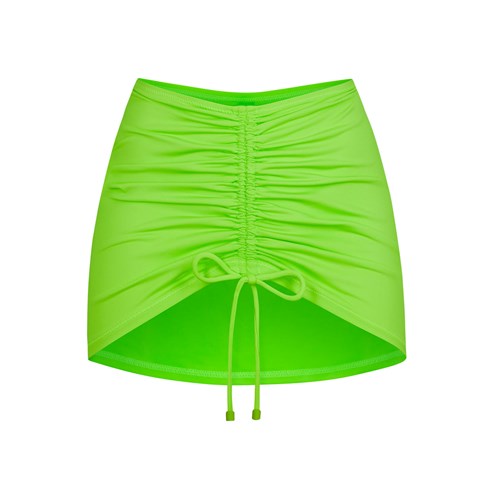 SKIMS Swim Ruched Mini Skirt Zelene | 4021536-LH