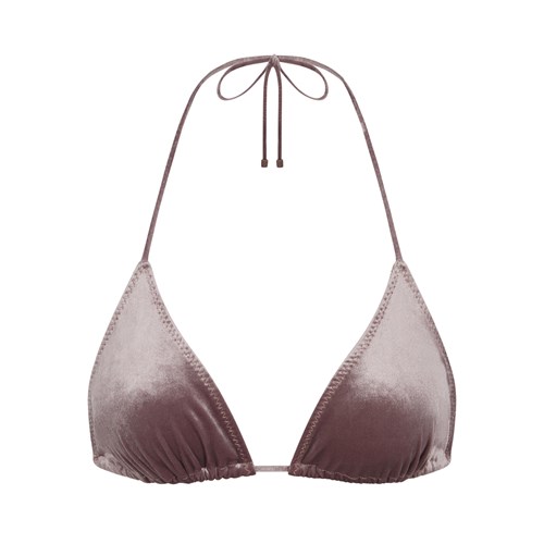 SKIMS Velvet Triangle Bikiny Top Umber | 7625081-JO
