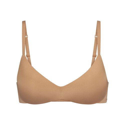 SKIMS Wireless Form Push-up Plunge Bra Ochre | 5042871-EF
