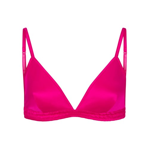 SKIMS Woven Shine Triangle Bralette Raspberry | 6472580-FW
